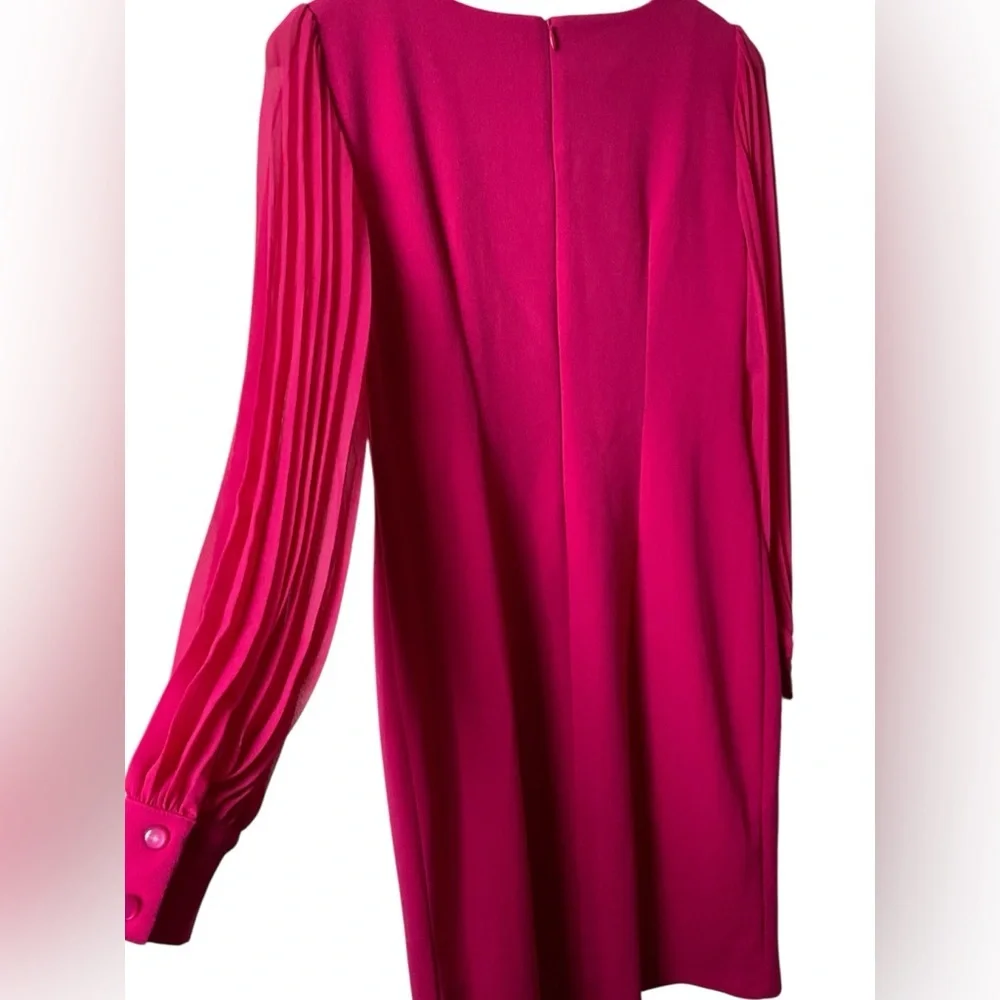Shelby & Palmer Fuchsia Long Sleeve Dress - Picture 2 of 10
